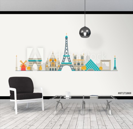 Picture of Paris abstract skyline